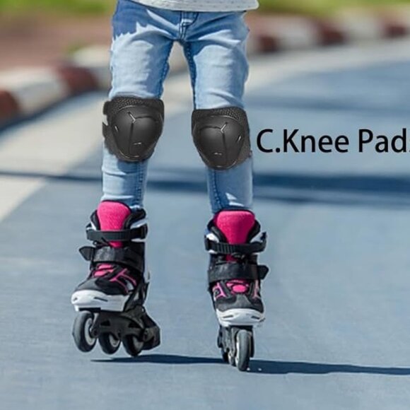 Kids/Youth Knee Pads and Elbow Pads Set  Wrist Guard 3 in 1 Kids Protec - Picture 3 of 4